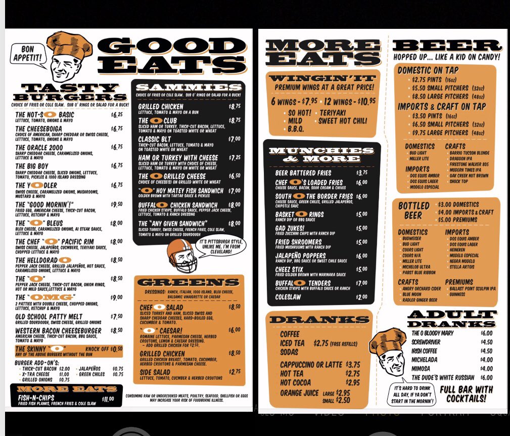 theotucson's tweet photo. Come check out our tasty NEW menu with the best prices in town! 
Tucson’s ONLY Sports Lounge!

#theotucson #tucson #arizona #tucsonarizona #tucsonaz #tucsonfoodie #sportslounge #food #beer #burgers #newmenu #twittertucson https://t.co/T95CH8NhYY