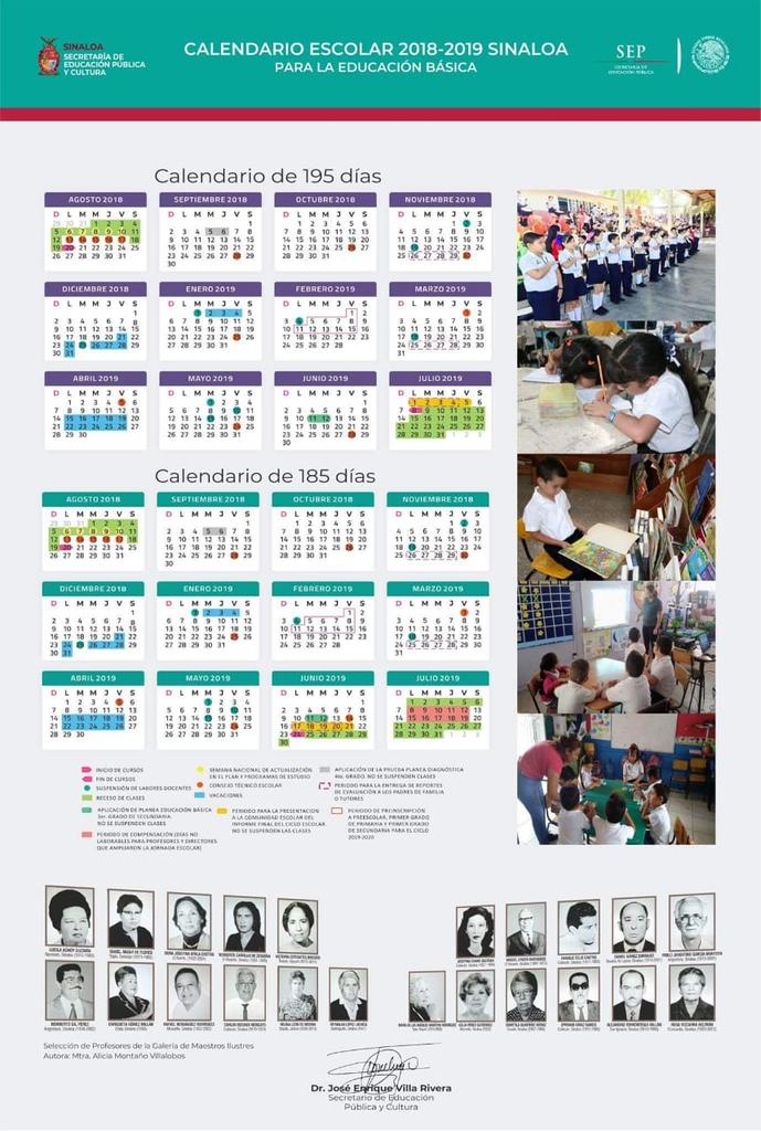 Santibanez_Clar's tweet photo. Calendario Escolar 2018-2019 que regirá a las Escuelas de Educación Básica de Sinaloa. https://t.co/JJ7hbQQ0WA