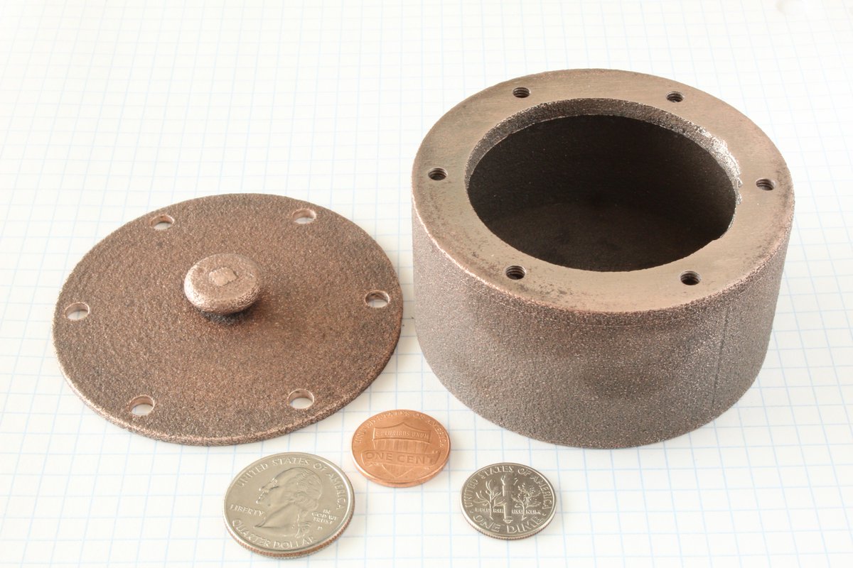 iro3d_com's tweet photo. For this print we have used a better copper than for the previous two.  The result is much nicer. https://t.co/ui2Dtw90rn