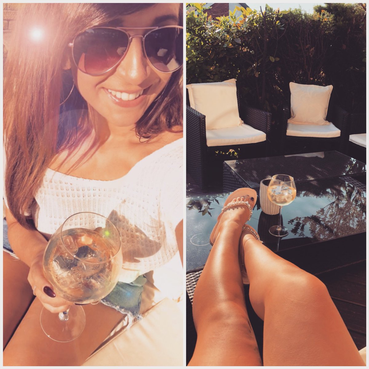 MainMainy87's tweet photo. Who needs a beer garden when you’ve got the mother sun trap and free wine on tap 🙈😍👌🏼😎 #NowWe’reWeekending https://t.co/WB7T0ZzK9D