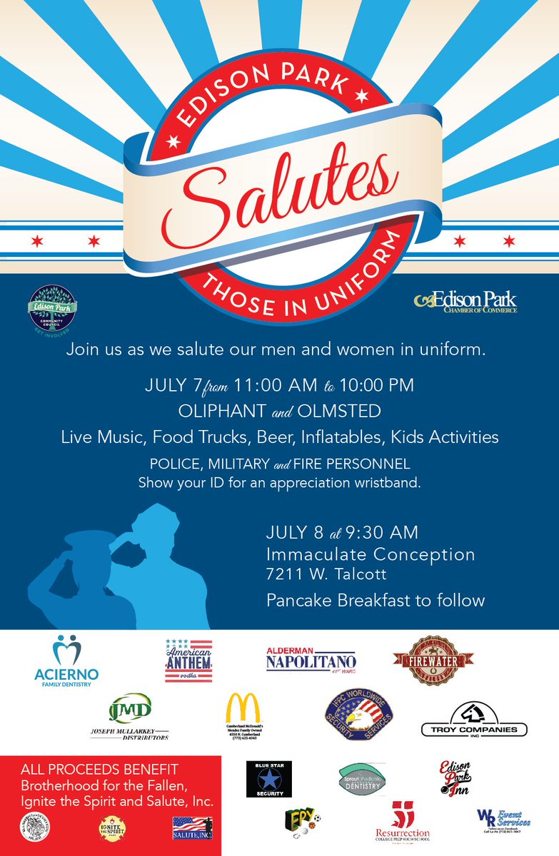 Tomorrow is your opportunity to show your appreciation for our first responders and military personnel!!!!  Fun family event!!!