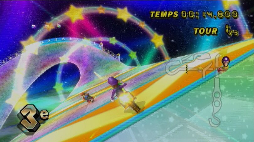 GossipRoomOff's tweet photo. La route arc-en-ciel de Mario, un vrai périple 😭😂 https://t.co/p6y0604Kjz