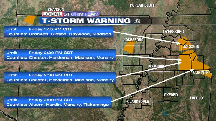 LocalStormTeam's tweet photo. A Severe T-Storm Warning is in effect for the counties below. #localmemphis https://t.co/PiDcpvj46N
