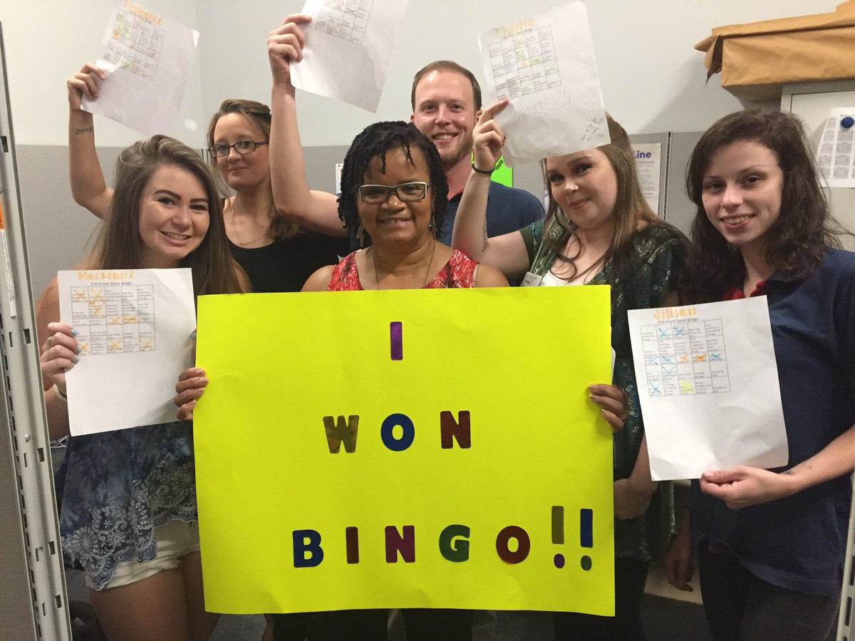 Proud Bingo winners at 3643 Awesome job!  #D3BrandHealthy