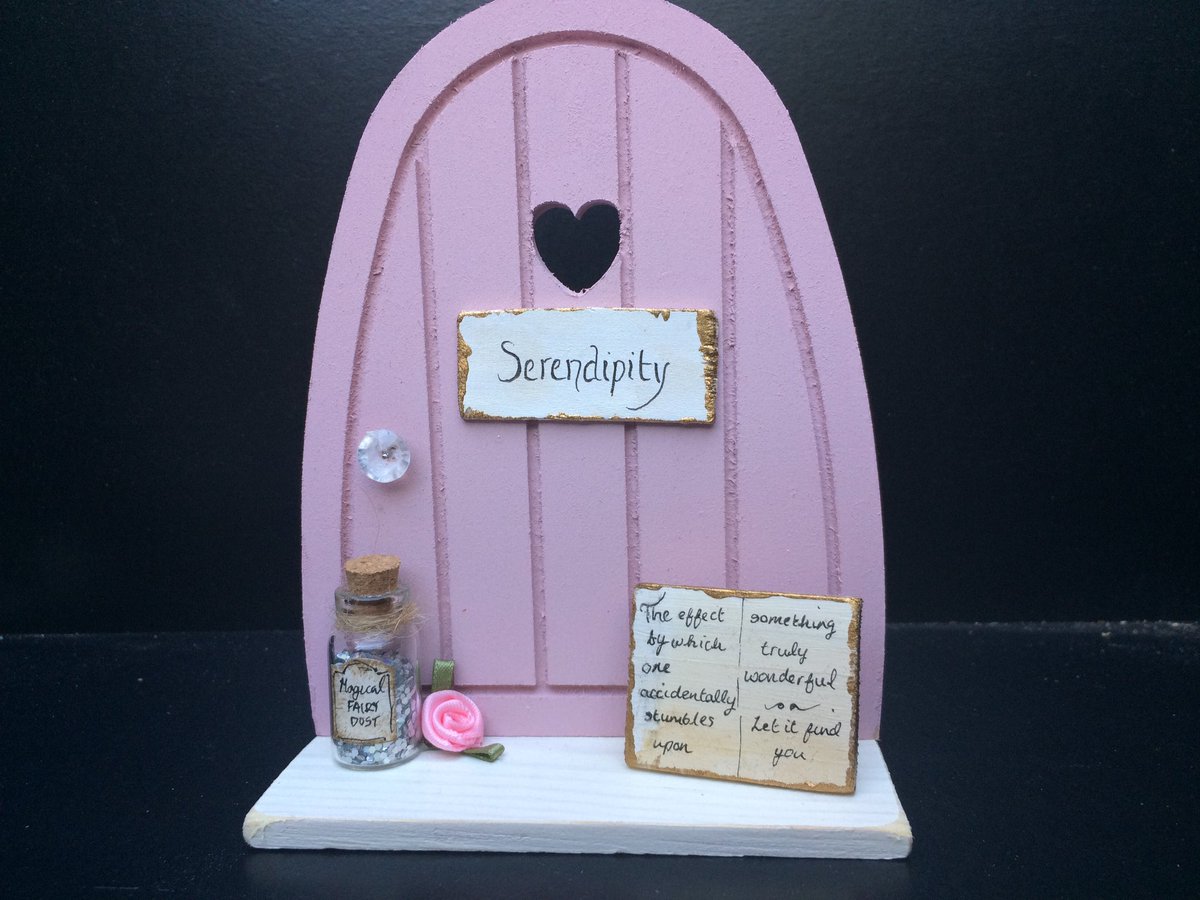 #serendipity #meanttobe magical fairy door. Can be personalised 💕💕💕🦄🧚‍♀️