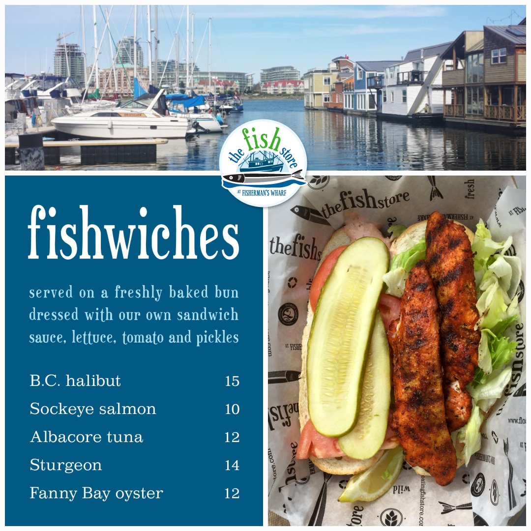 FishStoreYYJ's tweet image. When it's a 'on the go' kind of Friday... get one of our #Fishwiches! Served on a freshly baked bun dressed w/ our own sandwich sauce, lettuce, tomato &amp;amp; pickles.👌😋 All #OceanWise 🐟 selections! Menu: bit.ly/FloatingFishSt… #yyjeats #yyjfood #victoriabc #yyj