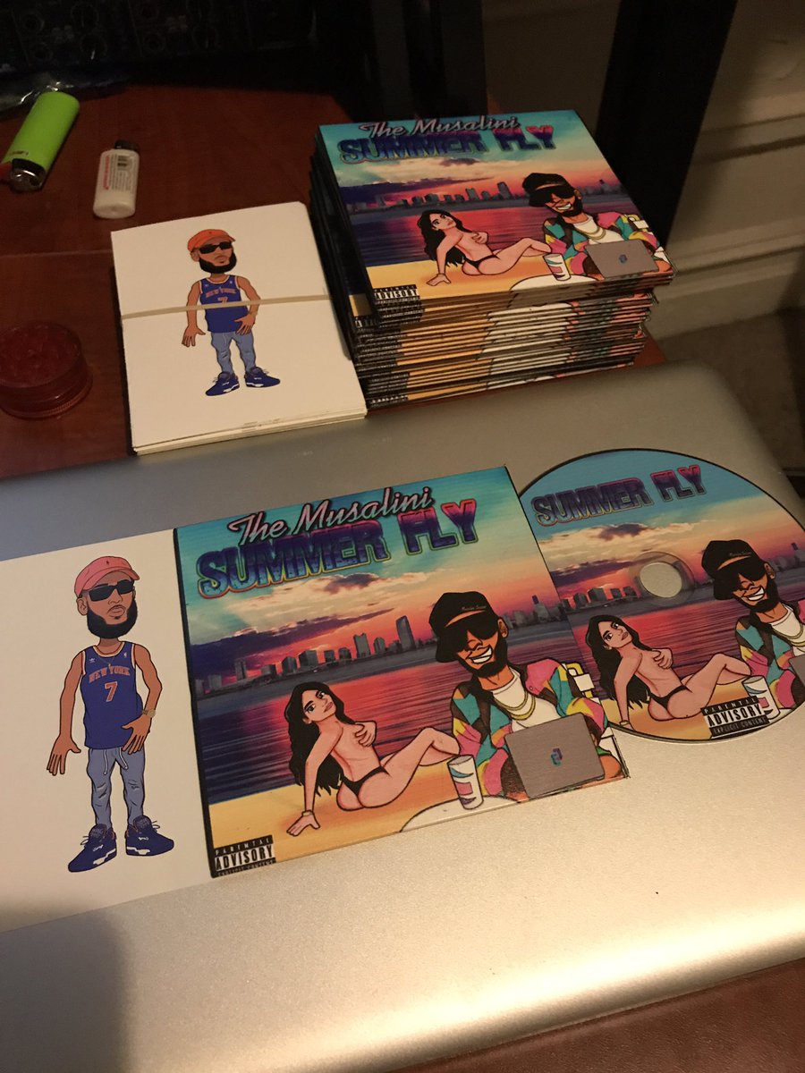 TheMusalini's tweet photo. Physical Copies Now Available On My Website! Just Finished Mailing Out The First Batch! Every CD Comes With A Musalini Sticker Very Limited First 100 Only! Support Real Hip Hop 💽🔥 https://t.co/sxoVBnJc6r
#linkinbio 
#summer18 
#nyc 
#uptown 
#summerfly https://t.co/LdmgDfwVwr