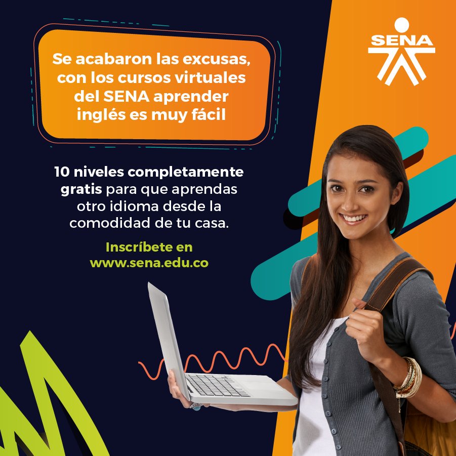 SENAComunica's tweet image. Aprender #InglésSENA es muy fácil . Inscríbete en la página web 👉 goo.gl/fVHy4r  y accede a los cursos virtuales, totalmente gratuitos.