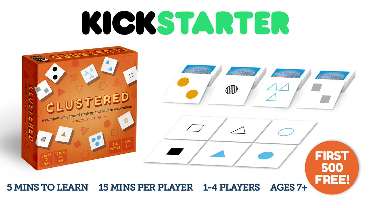 VegardFarstad's tweet image. Retweeted Simplicatus Games (@SimplicatusRD):

Check out #Clustered #boardgame on @Kickstarter from 10 July! Click &quot;Notify me on launch&quot; and be among the 500 first to get a free copy! kickstarter.com/projects/sculp…