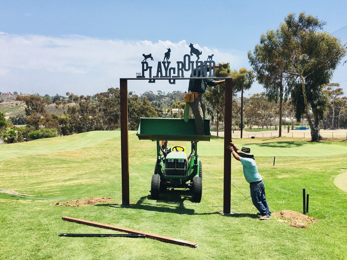 It’s here. THE PLAYGROUND officially opens tomorrow at 10am! Our new 3-hole “kids course” is dedicated to getting people into the game. 🤘🐐 #everyonewelcome