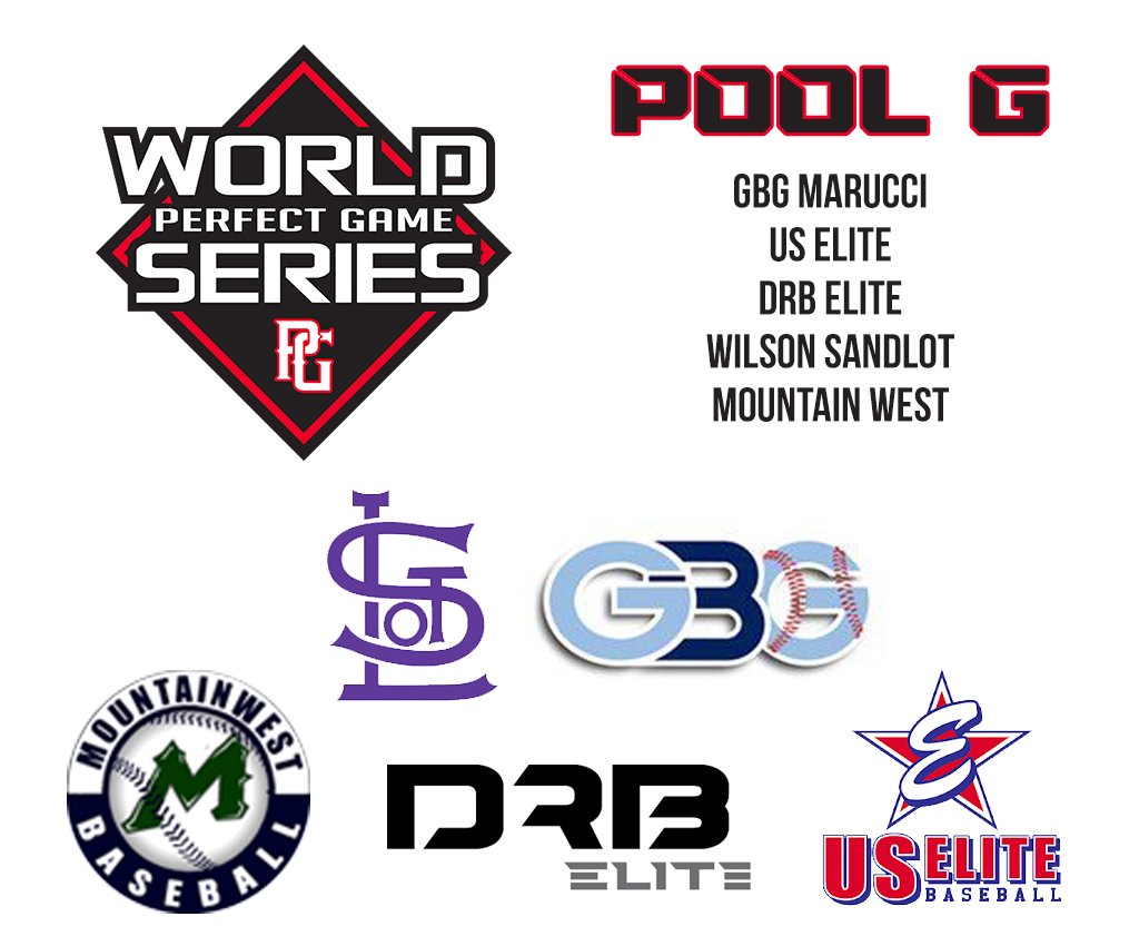 Pool G
<a href="/MGarciaparra/">Michael Garciaparra</a> 
@USAEliteBSB 
<a href="/DRBElite/">DRB Elite</a> 
<a href="/AZSandlot/">Sandlot Baseball AZ</a> 
Mountain West Baseball Academy
#PGTourney #PGWS
