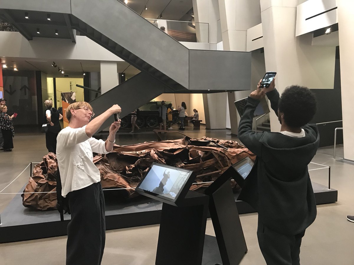 Fantastic day today at the Imperial War Museum with Wendy and Kain; celebrating his Jack Petchy award and considering an objective for his cross-curricular STEM-Art project next year. Lots of lovely pictures but this is my personal favourite...