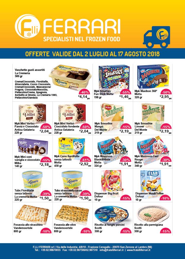 fratelliferrari's tweet image. 💥Sconti fino al 40% su tantissimi prodotti💥

Le promozioni della Fratelli Ferrari non vanno in vacanza e accompagnano i nostri clienti nei mesi di luglio e agosto! 🔝

#FratelliFerrari