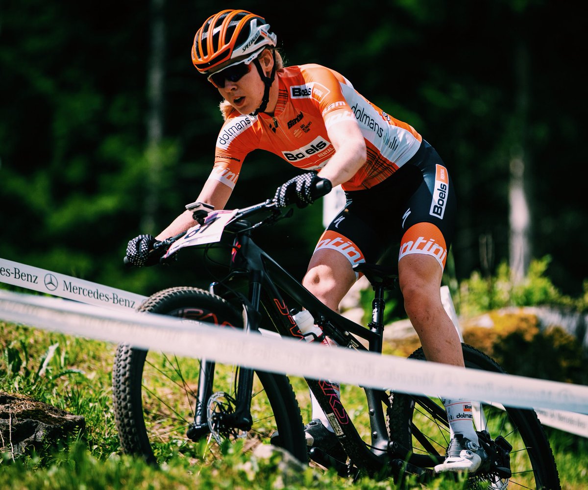Look who’s riding at the @MercedesBenz UCI MTB World Cup 🏆 this weekend! Road cycling super-star and @Olympics road champion @AnnavdBreggen 🇳🇱 #MBWorldCup