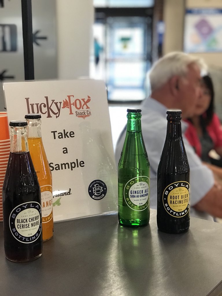 Thank you to <a href="/luckyfoxsnackco/">Lucky Fox Snack Co.</a> &amp; <a href="/BoylanCanada/">Boylan (Canadian Distributor)</a> for participating in night #2 of our Island Flavours program. Passengers enjoyed their delicious soda and chips (made from PEI potatoes)!