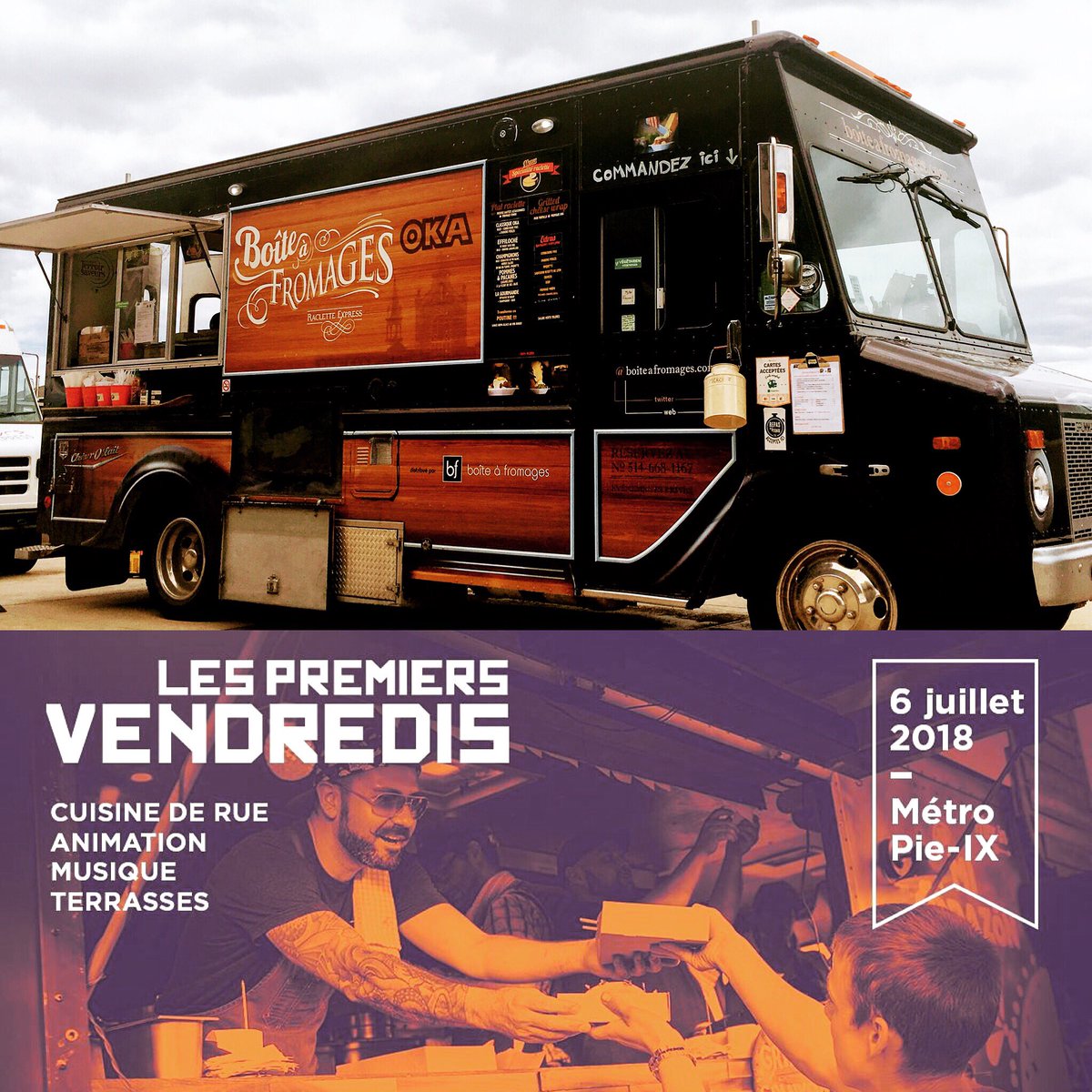 Stade Olympique 6 juillet • Venez Racler avec nous 🎼🧀❤️☀️🤪#boiteafromages #fromage #cheese #raclette #oka #meltedcheese #mtl #stadeolympique #cuisinederue #premiersvendredis #firstfriday #foodporn #food #foodie #starcity #foodtruck #foodtruckfestival #instagram #instagood