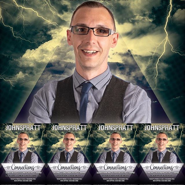 JohnSprattUK's tweet photo. John Spratt Psychic Medium Connections Tour 2018. Have you got your tickets? Check out all the details and all the locations now at https://t.co/vsNzesevWT
#psychicshow #psychic #medium #clairvoyant #messagesfromspirit #love #funnightout #JohnSpratt… https://t.co/wB1i9XSoYF https://t.co/qGC2p7ux0S