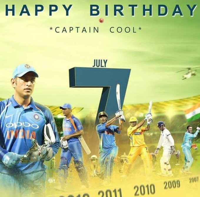 Mahendra Singh Dhoni’s Birthday Celebration | HappyBday.to