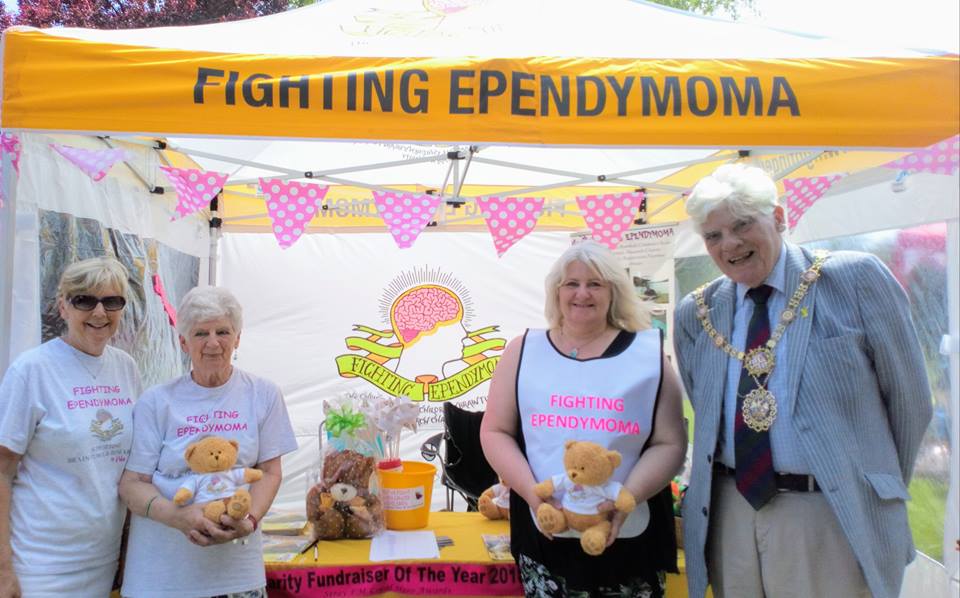 kickbraincancer's tweet photo. The Mayor of Harrogate visiting our stall at The Big Picnic last Sunday. https://t.co/wIoGlpDhTu