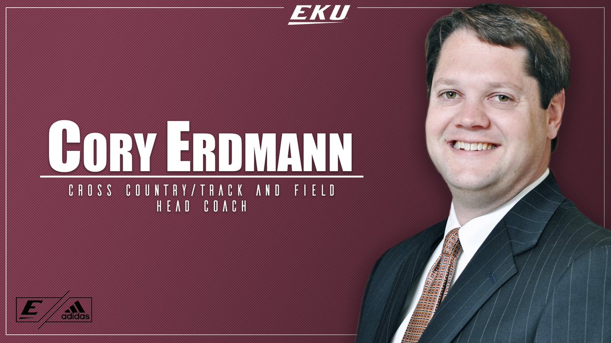 EKUSports's tweet image. Cory Erdmann has been named the next head coach of @EKU_XCTF! 

Erdmann has served as the Colonels' recruiting coordinator since 2009. #GoBigE

STORY: bit.ly/2J0OGOu