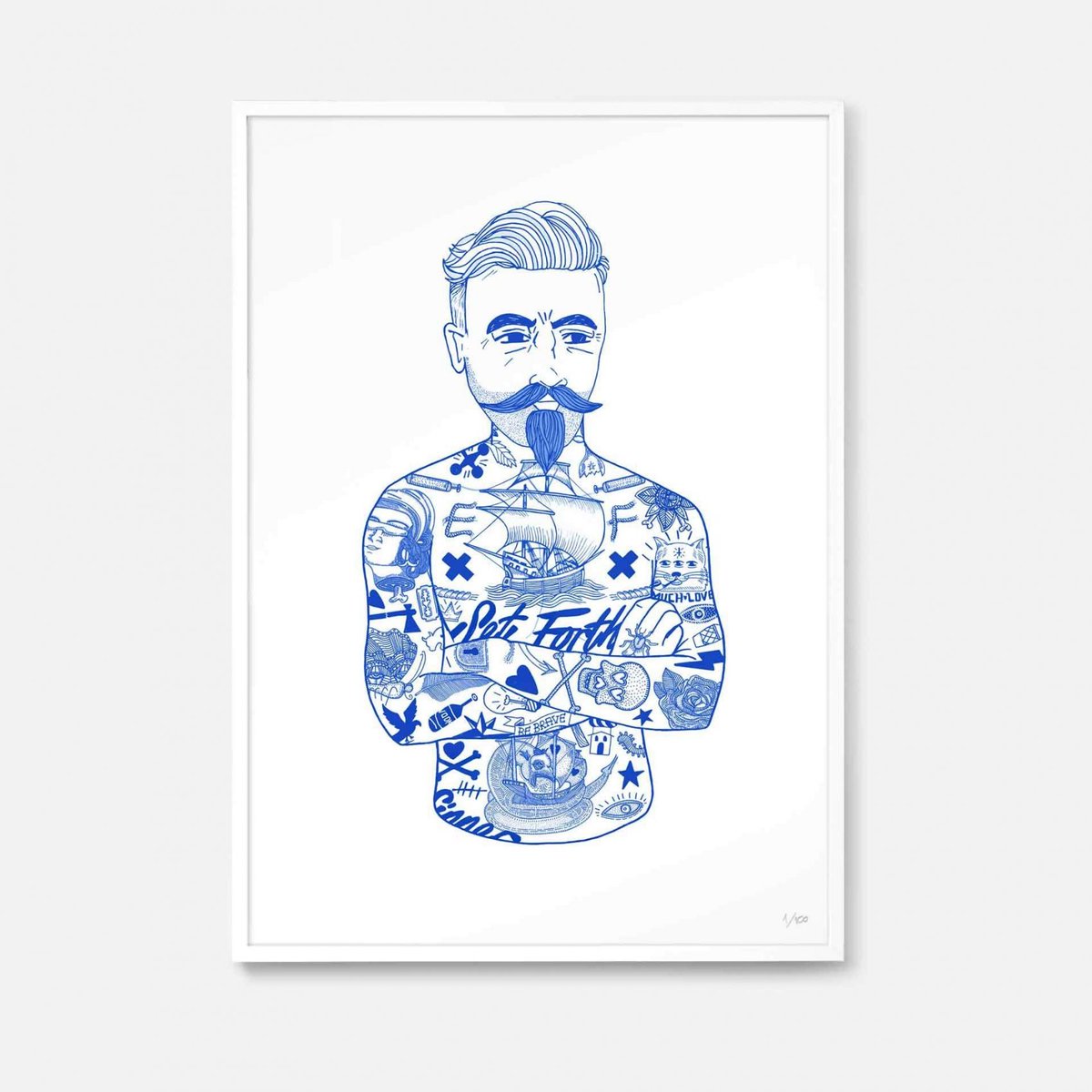 Made_by_Folk's tweet image. Can we tempt you with the brilliant, limited edition Tat Man print by @RichFairhead 
Have a closer look in our new Made by Folk shop: buff.ly/2IZJTwS
#tatman #designprint