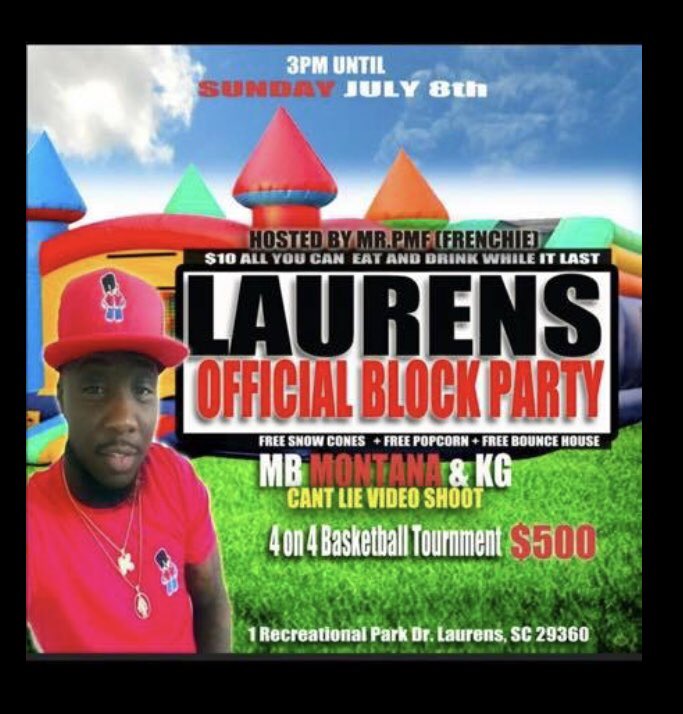 MBMontana3's tweet photo. Video shoot in my city with @Kegan_Ahmad89 for “Can’t Lie” this Sunday. #LaurensCounty Greatest https://t.co/jflZaMmlcW