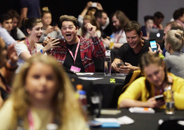 SarahERedman's tweet photo. Because we were just so goddamn excited to be at #NUSStudentsUnions @harrybishop_ 💁‍♀️ https://t.co/CGDPzJad6F