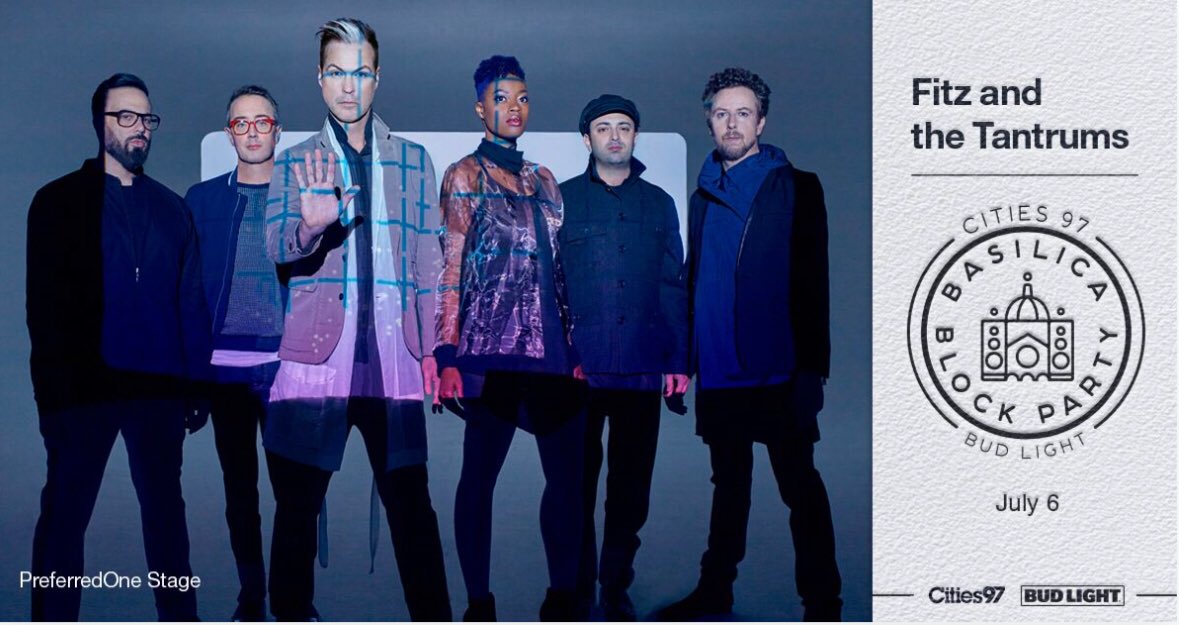 Greg Thunder (@gregthunder97) on Twitter photo So ready to see <a href="/FitzAndTantrums/">Fitz & The Tantrums</a> at our #Cites97BBP tonight! Tickets still available and everything you need to know is right here: ihr.fm/2znFQuC So ready to see <a href="/FitzAndTantrums/">Fitz & The Tantrums</a> at our #Cites97BBP tonight! Tickets still available and everything you need to know is right here: ihr.fm/2znFQuC