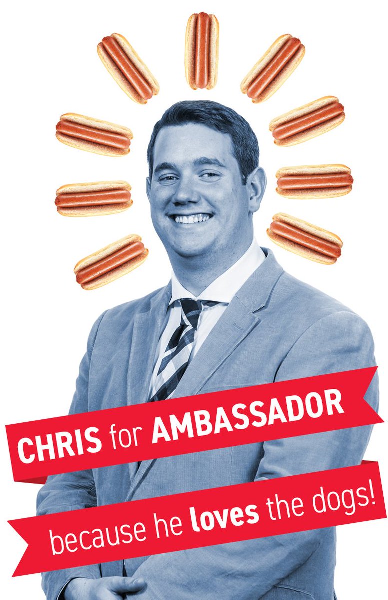 CrawfordStuff's tweet photo. THE CAMPAIGN BEGINS! Please RT to show your support for my campaign for Southeast Regional Hot Dog Ambassador! Tweet #Crawf4AmbassaDOG to show your support July 10, 11, and 12! 

@MeatInstitute @MeatVP https://t.co/cdU3u4V4bS
