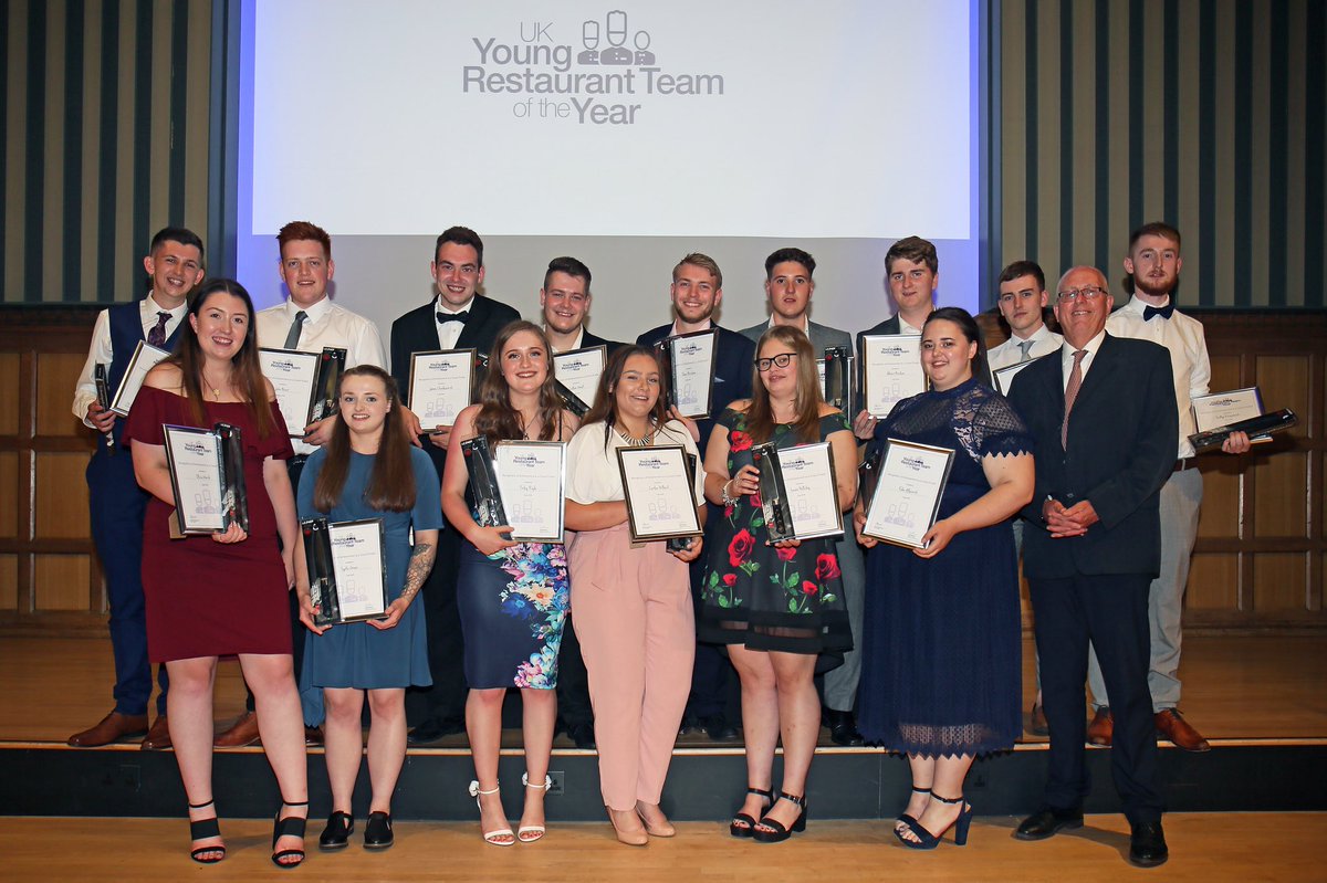 Our 5 Teams at the Grand Final of UK Young Restaurant Team of the Year being presented with Certificates and Gifts from <a href="/IOShenknives/">I.O.Shen Knives</a> our finalists <a href="/KendalCulinary/">Kendal College Hospitality & Catering</a> @nwhcnews <a href="/FischersBaslow/">Fischer's Baslow Hall</a> @Lborocollege &amp; Colette’s <a href="/TheGroveHotel/">TheGroveHotel</a>