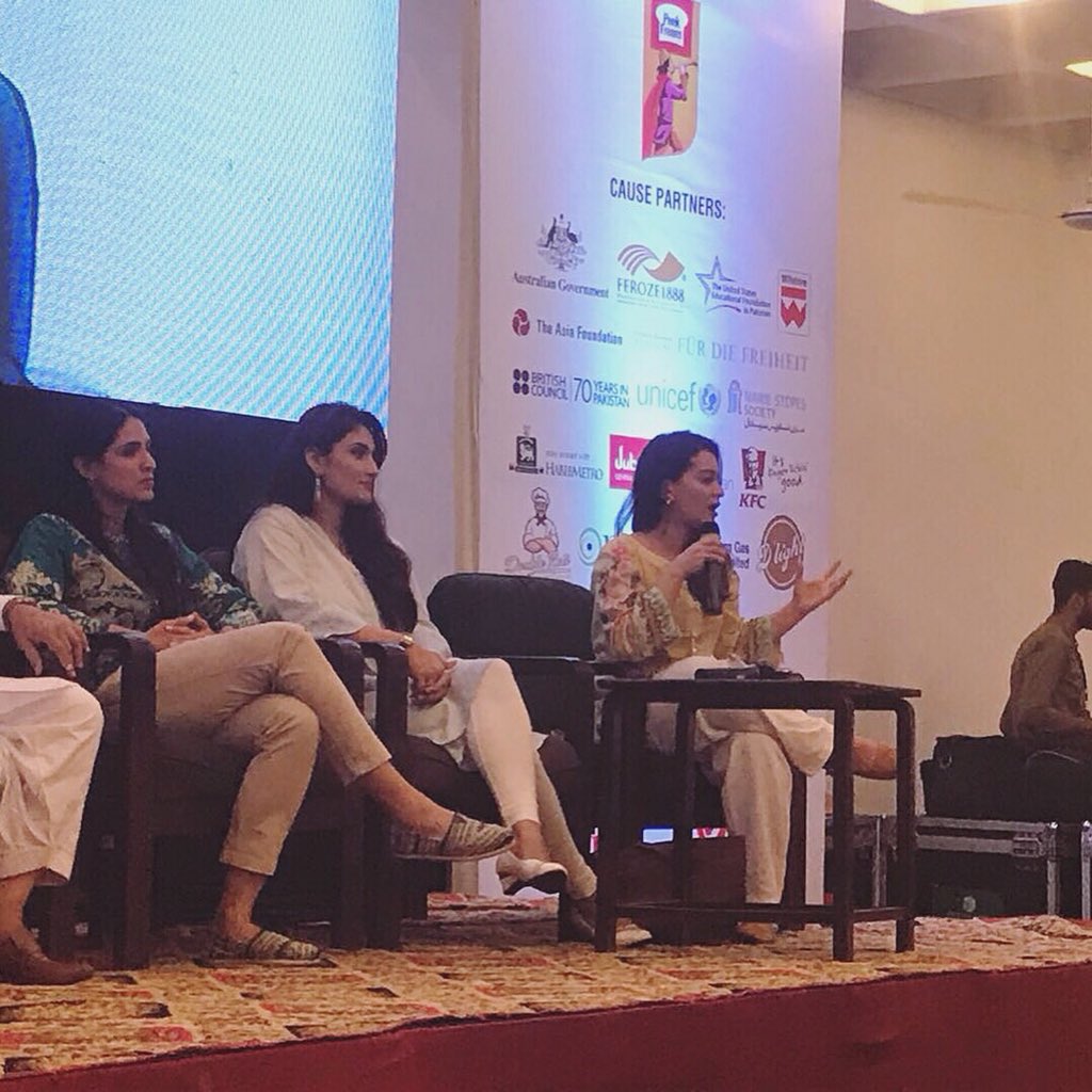 Wasma_Imran's tweet photo. Honoured to be on @UNICEF_Pakistan’s panel on #MHM with these brilliant women @sanamahmud and @KiranKhanLive! Thank you @ylcsol! #MenstruationMatters #PeriodTaboo #TabooTalk #NoChutti https://t.co/epwMMD7zUm