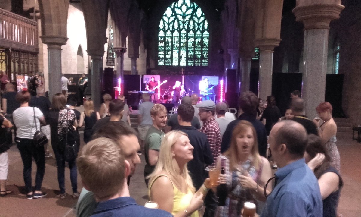 Mirfbeer's tweet photo. MUSES at Mirfield Beer and Music Festival @ St Paul's #mirfbeer #Mirfield https://t.co/3tuUV1yUm6