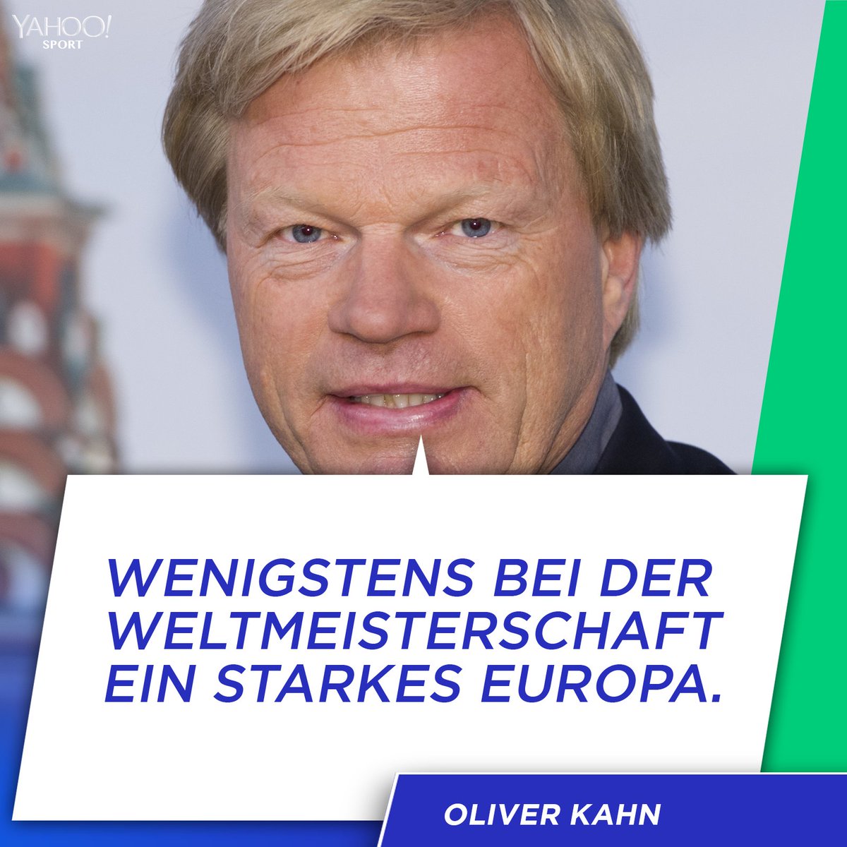 Satz des Tages. Stark, <a href="/OliverKahn/">Oliver Kahn</a>. Zuvor die Oli-Runde mit #Bierhoff und #Welke souverän gemeistert und den DFB-Manager mit unbequemen Fragen konfrontiert und nach dem Ausscheiden der Brasilianer noch dieses Brett. Bester Mann!  

#WM2018 #BRABEL