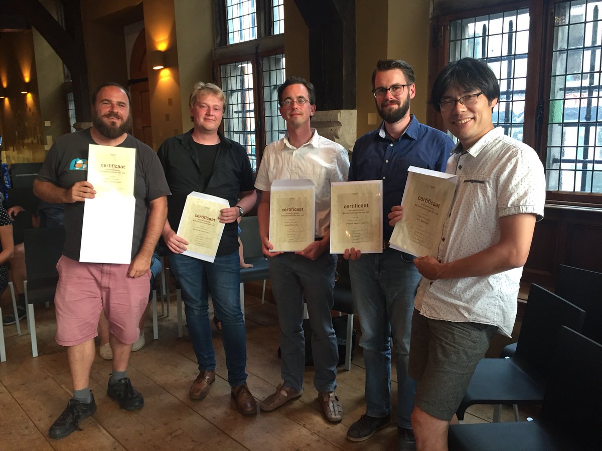 De beiaard finalisten en prijswinnaars op een rijtje:
1. Toru Takao uit Japan; 2. Tommy van Doorn uit Schijndel; 3. Jasper Stam uit Kampen; 4. Jonathan Lehrer uit Canada; 5. Vincent Hensen uit Groningen. Gefeliciteerd!