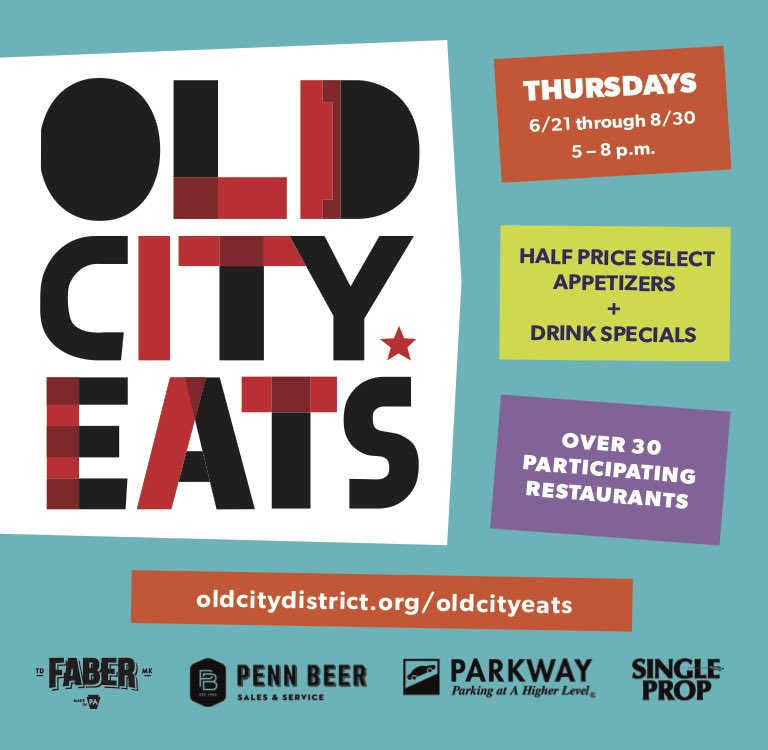 SO many restaurants to choose from! Dining deals tonight from 5-8pm <a href="/PennBeer/">Penn Beer Sales & Service</a> @faberliquors oldcitydistrict.org/oldcityeats