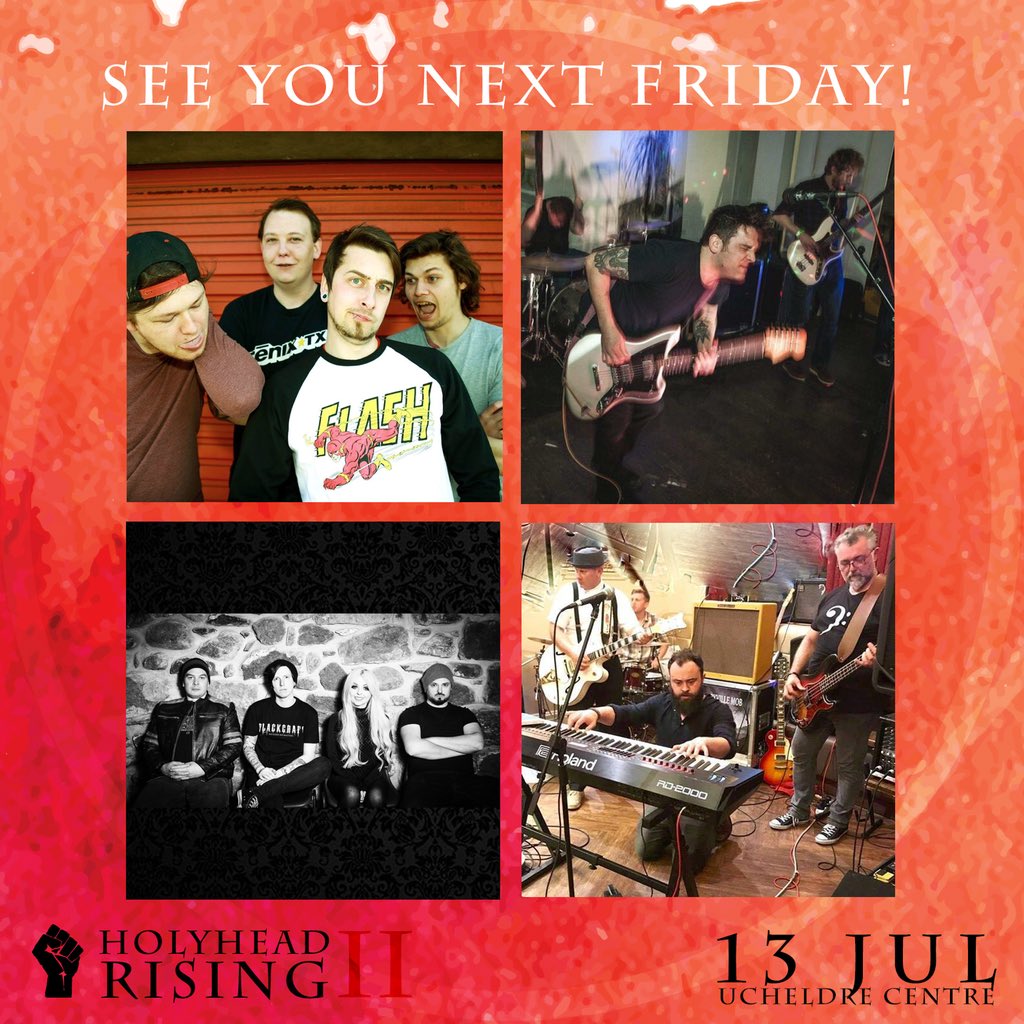 HolyheadRising's tweet image. ****ONE WEEK TO GO!!!!****
Yes folks only a week till the big day!
4 great bands,superb atmospheric venue, licensed bar, only a fiver on the door. If you were at the last Holyhead Rising, you know what a fantastic night it was, and this one is going to be even better!