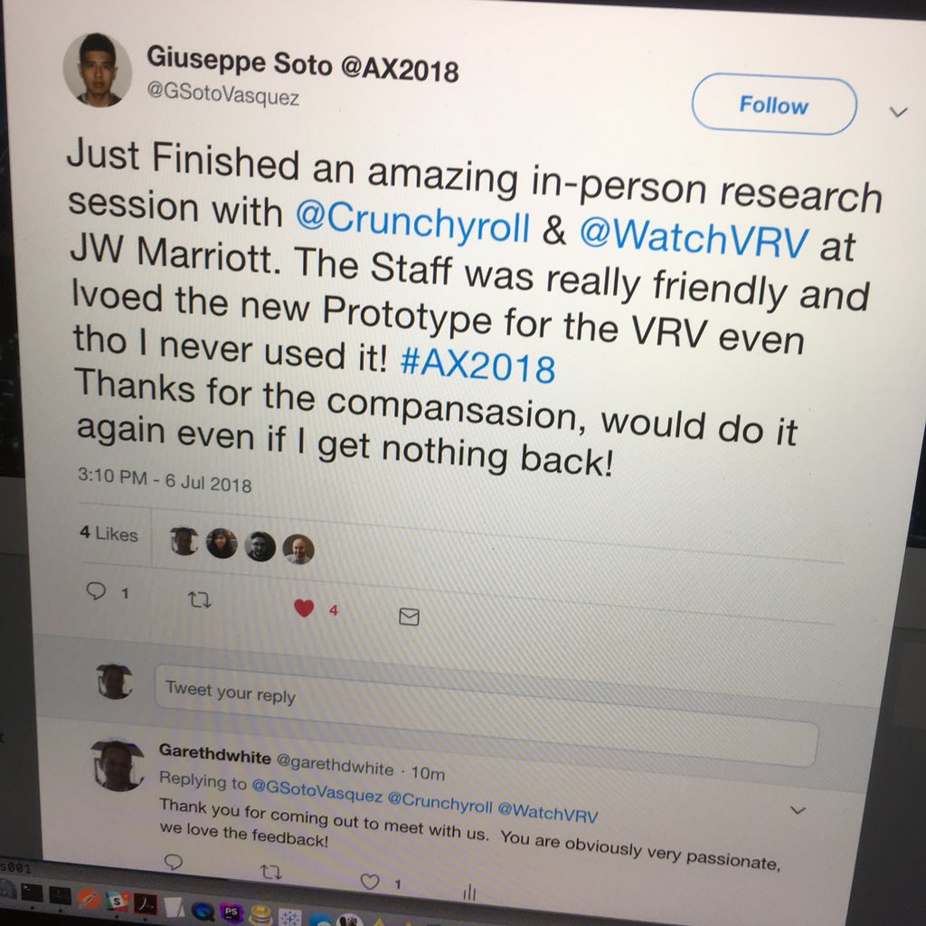 lunaplina's tweet photo. Proud of Ellation team! Go-go User Research team. #AX2018 #ellation https://t.co/8y6jql9l3U
