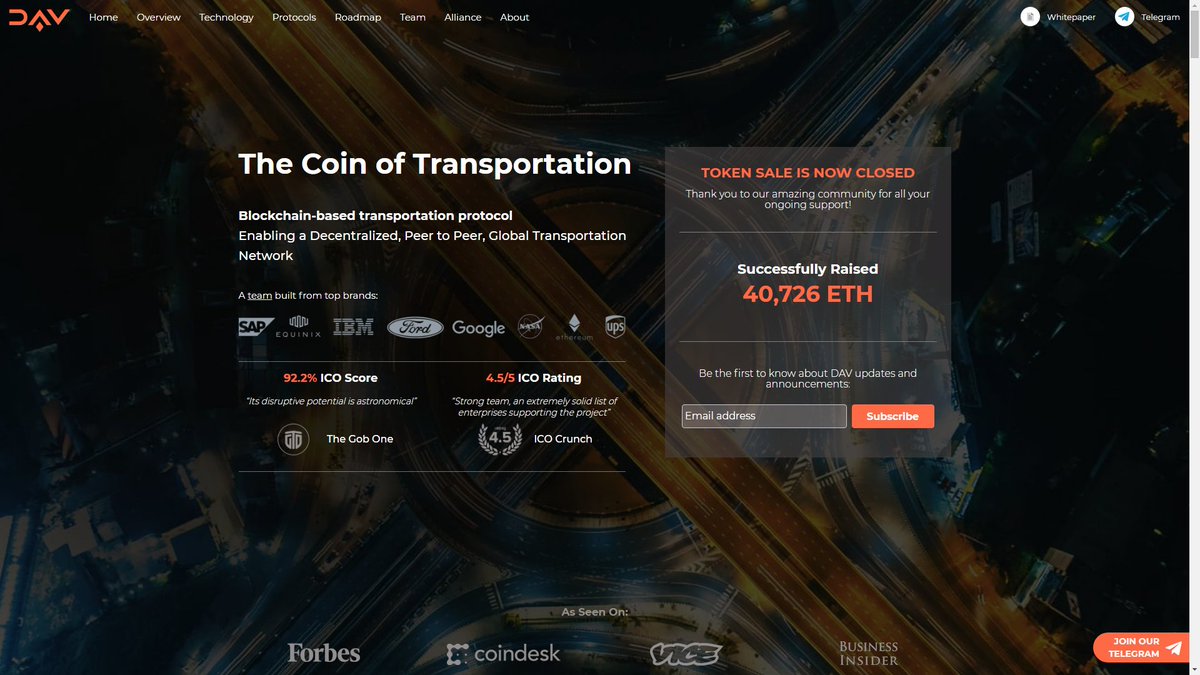 sucyresky's tweet photo. DAV's protocol allows anyone to utilize transportation services or put their own manned or autonomous vehicles on the network, creating a decentralized peer-to-peer transportation ecosystem. https://t.co/rRhe9uVdXS #DAVnetwork #ICO #Blockchain @DavNetwork https://t.co/5RgwsmjoXq