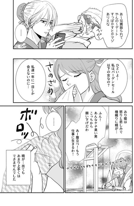 七夕なので織姫と彦星でパロディしてみた② 