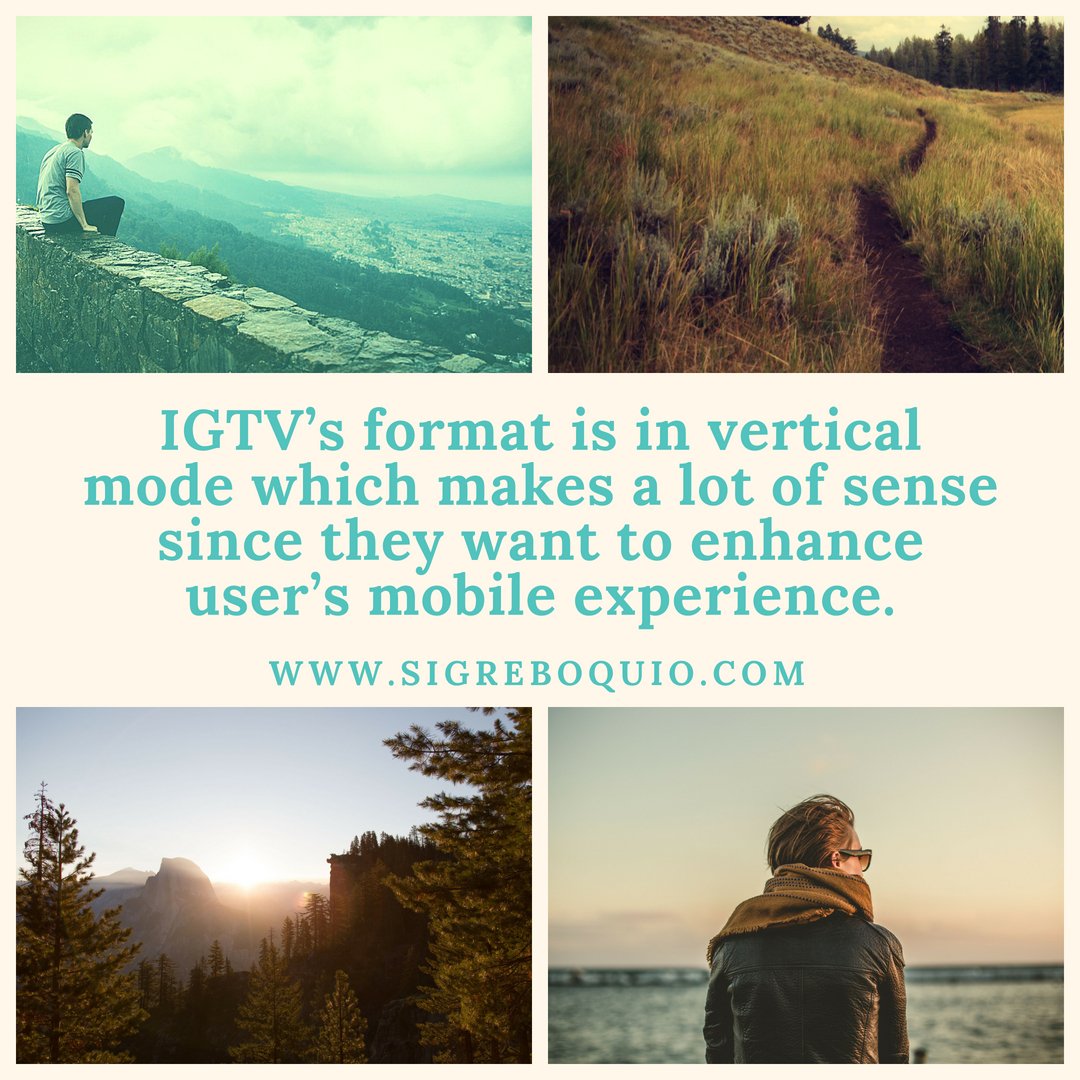 SiggyTrades's tweet photo. The vertical mode used by Instagram further enhances the mobile experience of its users. Are you using the vertical mode?
#Instagram #IGTV #IGTVChannel #Viewers #Video #VideoMarketing #Marketing #OnlineMarketing #VideoMarketing #ContentMarketing #VerticalMode #UserExperience https://t.co/u94dckBUVH