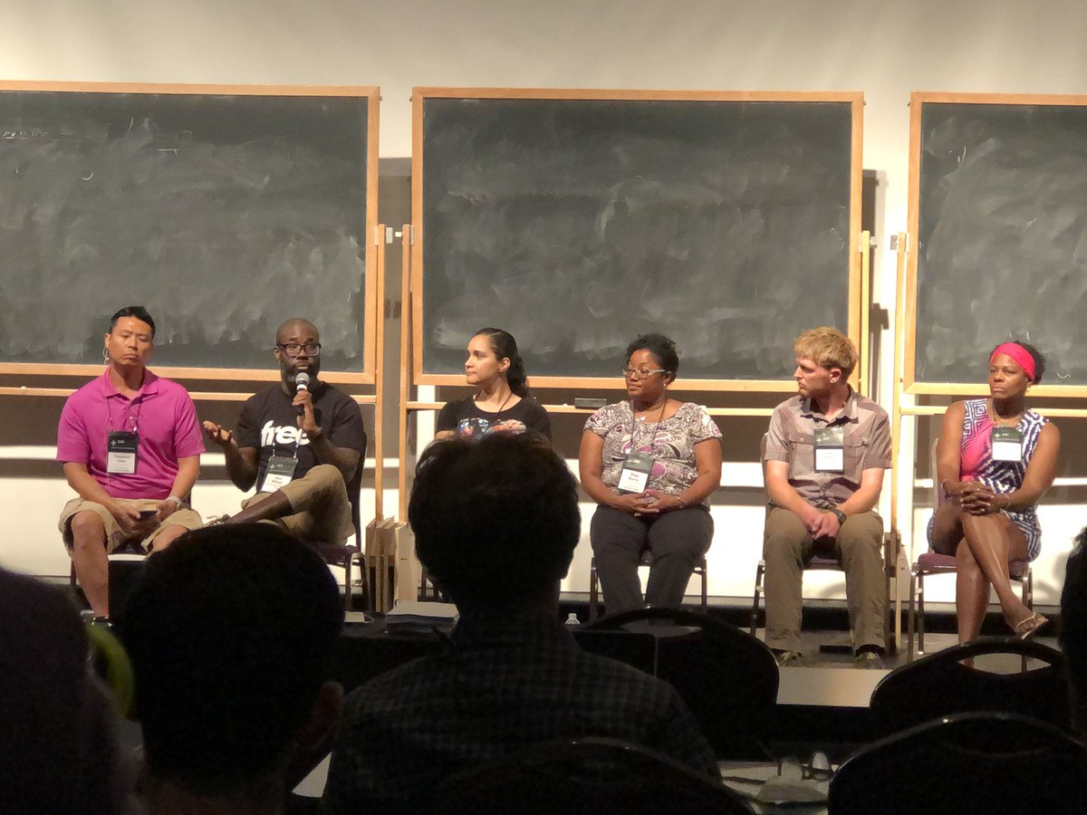 mlangmyer's tweet photo. Equity in mathematics education. Powerful observations and reflections from the panel. Equity and social justice are not add ons. #PCMI2018 https://t.co/XAAMsQNdjW