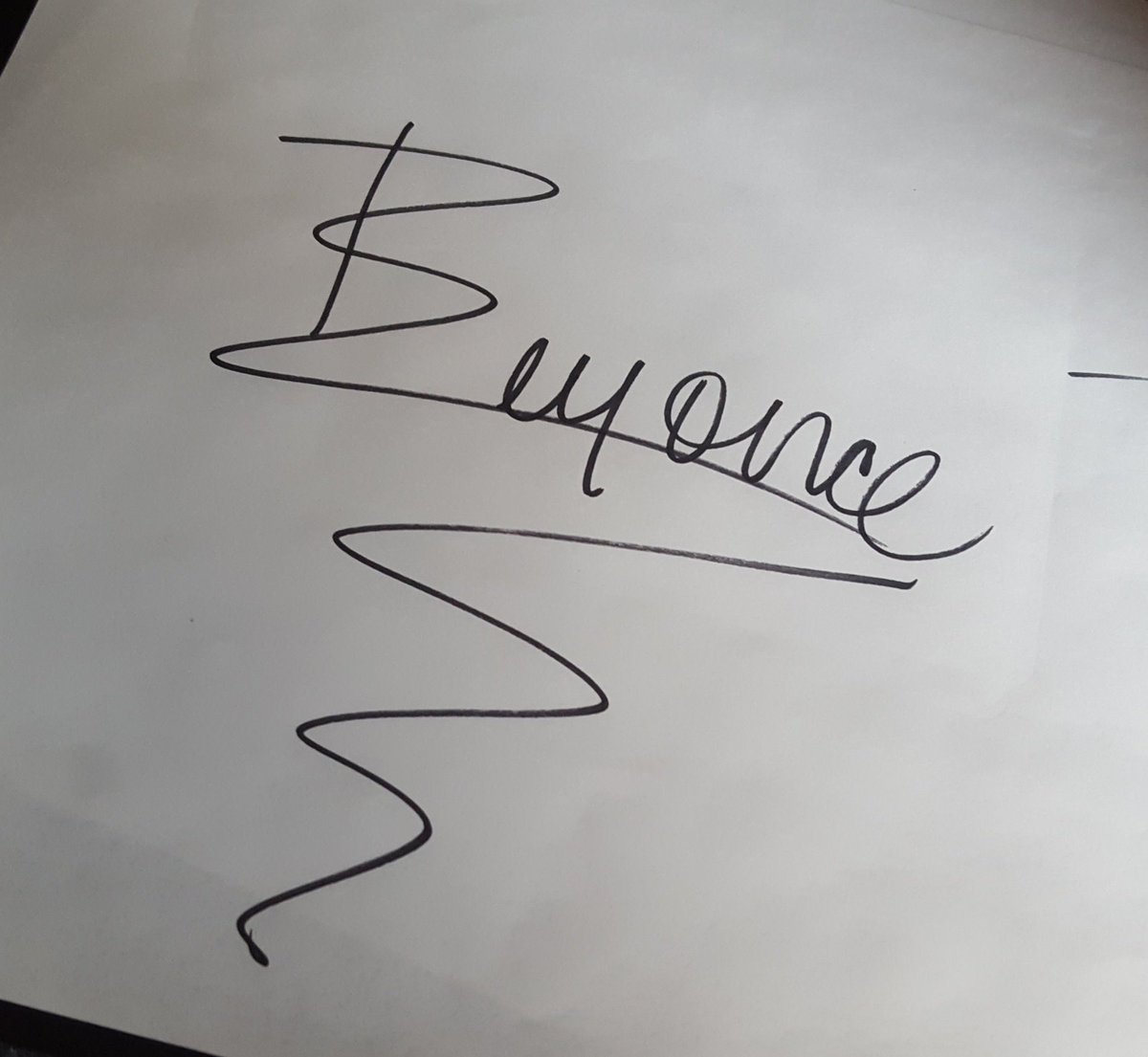 beyonce autograph