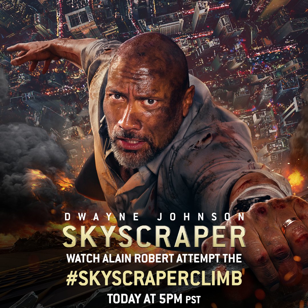 Fandango's tweet photo. Watch the @frenchspiderman scale the side of The Four Seasons #Skyscraper in Hong Kong!
#SkyscraperClimb hosted by @NikkiNovak on Fandango's Facebook LIVE at 5pm PST/8pm EST. https://t.co/6x6a1epE3K