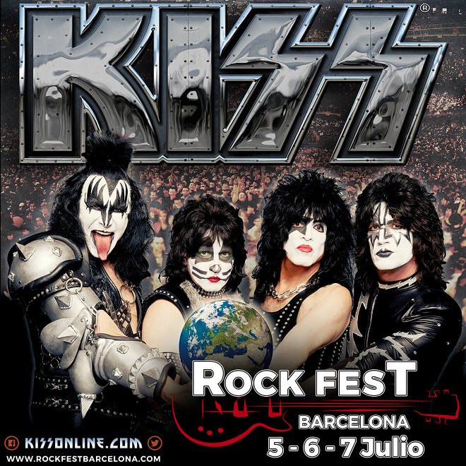 kiss's tweet photo. #BARCELONA!Tomorrow night we ROCK! See you at @bcnrockfest. #Spain #KISSARMY https://t.co/IQz00eLdgi https://t.co/crKgJEic6Y