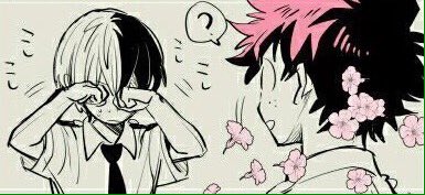 SleepyTodoroki's tweet photo. 🌸 "Uhh-...." 🌸

#todoroki #izukumidoriya #bnha https://t.co/UCwlHKohFo