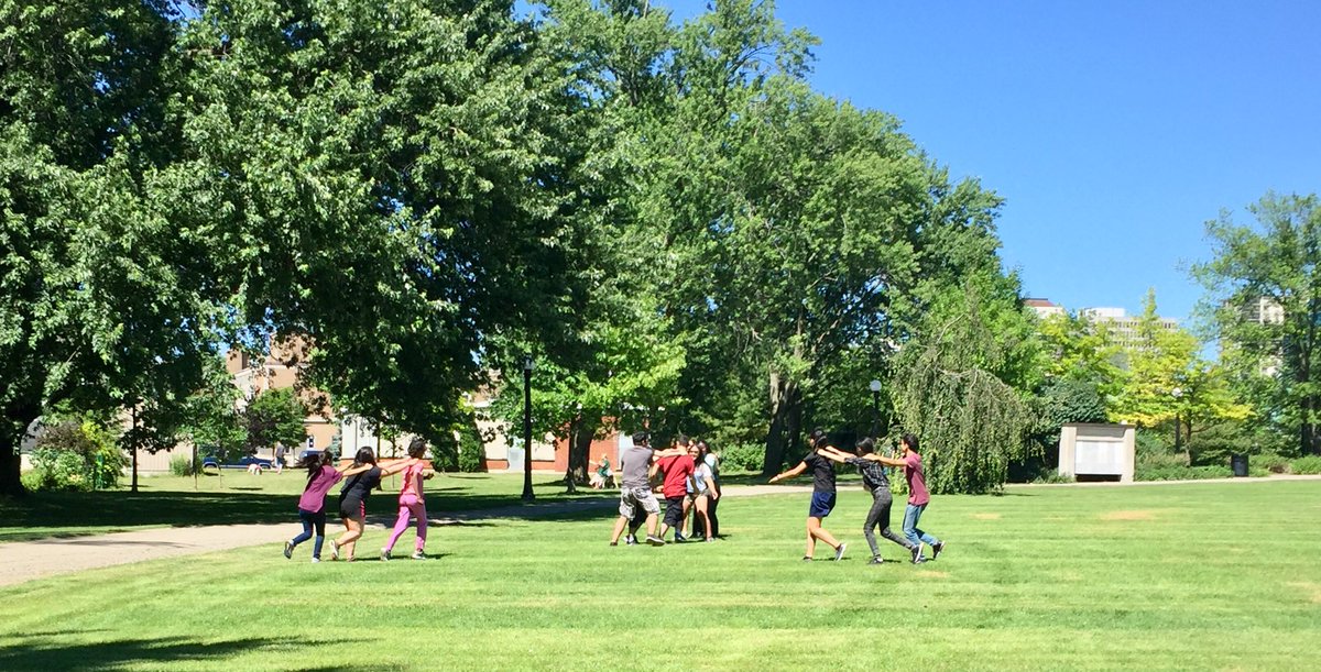 DaniD85's tweet photo. #dragontag time @VictoriaParkKit with @YMCAsofCandKW #NewcomerLeadership participants! Lots of fun and learning this week-we can’t wait for Monday! #ThisIsY https://t.co/wDDhYAyUk6