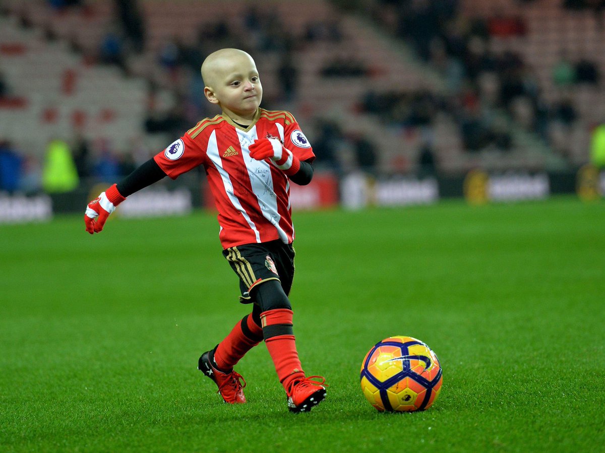 sportbible's tweet photo. Remembering young Bradley Lowery who lost his life exactly a year ago today. In such a short time he brought so much awareness and inspired so many. ❤️❤️❤️ https://t.co/IsS5AP8fdu