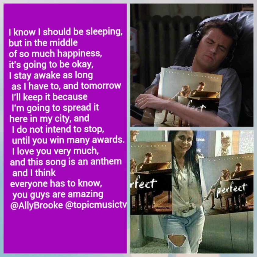 allyhigherlove's tweet photo. #StreamPerfect @AllyBrooke @topicmusictv
Nesse dia em nem dormi eu lembro como se fosse ontem 03:00 am eu tava lá dançando Perfect. e no outro dia eu fui pra rua divulgar perfect. Mas ninguem liga. https://t.co/l8RKniNWmk