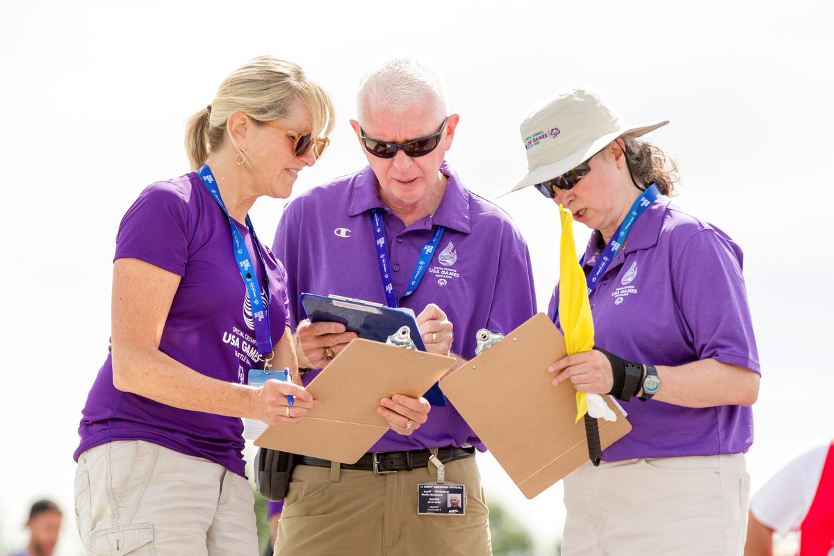 Volunteers compare notes