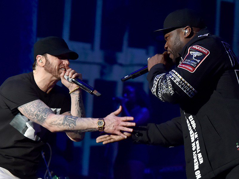 Eminem Leads Switzerland Crowd In Happy Birthday 50 Cent Chant  